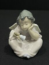 Lladro 5723 Heavenly Chimes Angel with Bell Porcelain Figurine picture