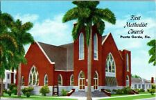 1950'S. FIRST METHODIST CHURCH. PUNTA GORDA, FL. POSTCARD. TM18 picture