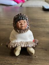 Vintage Alan Johnson Alaskan Boy “Joey” Eskimo Figurine Signed & Dated No Chips picture