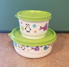 2 Tupperware Children's Snack Contaners w/Lids, Animals-GUC picture