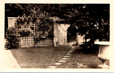 Trinity Hall Garden Trellis & Planter Antrim New Hampshire 1930s RPPC Postcard picture
