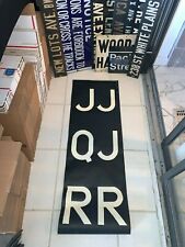 NY NYC SUBWAY ROLL SIGN JJ/QJ/RR 1968 FOURTH AVE LOCAL TUNNEL BAY RIDGE BROOKLYN picture