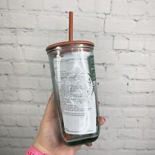 Starbucks 2024 Terracotta Brown Recycled Triangle Glass Cold Cup Tumbler GIFT picture