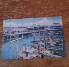fisherman's wharf seafood restaurant and shops Monterey California postcard A 2 picture