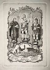 1780 c Holy Card with scarce view HOHENRAIN Hochdorf, Lucerne, Switzerland picture