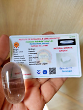 Natural sphatik cystal shivling lab certified 36 gram picture