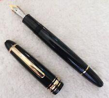 Luxury Mb149 Series Bright Black + Gold Clip M nib Fountain Pen picture