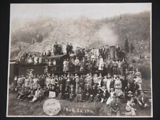 Antique Photo 1910s B&W Photograph CO Midland Railway Railroad Excursion Train picture