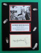 ALFRED HITCHCOCK AUTOGRAPH artistic display Master of Suspense picture