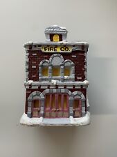 Vintage California Creations Hand-Painted Christmas Village Fire Company House picture