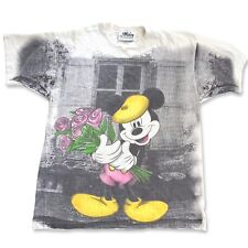Mickey Unlimited Jerry Leigh T-Shirt XL ROSES Single Stitch AOP Disney 90s VTG picture