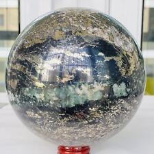 Natural Chalcopyrite Quartz Crystal Ball Energy Reiki Healing 5060G picture