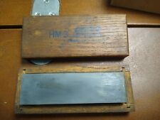 Norton HM-3 Translucent Hard Arkansas Sharpening Oil Stone w/ Wood Case U.S.A picture