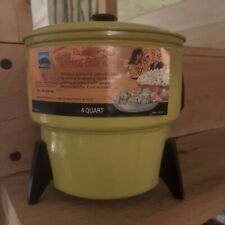 Vintage Mirro Electric Popcorn Popper, Harvest (yellow). Never Used. Amazing. picture