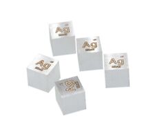 Silver Metal 10mm Density Cube 99.99% for Element Collection USA SHIPPING picture
