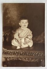 Vintage Photo Adorable Child Baby Portrait Size and Feel Of A Rppc picture