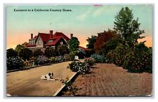 Entrance to a California Country Home CA UNP DB Postcard K16 picture
