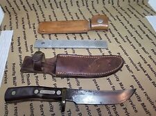  Schrade Walden Old Timer 165 Fixed Blade Knife&Schrade Old Timer Honesteel VTG. picture