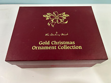Danbury Mint Gold Christmas Ornament Collection Mixed Lot of 13 picture