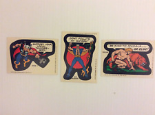 lot of 3 different 1974-75 Topps Marvel Superheroes stickers nrmt/mt picture