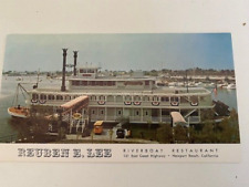 Vintage Postcard Reuben E. Lee Riverboat Restaurant Newport Beach California NEW picture