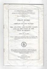 May 28, 1940- Pilot Rules for Certain Inland Waters- 48 pg. US Gov't. picture