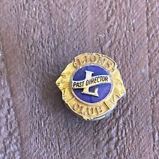 Vintage Lions Club Past Director Tack Lapel Pin 10k Gold picture
