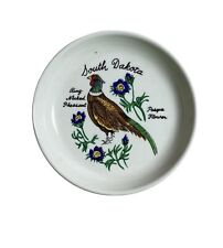 Vintage Souvenir Plate South Dakota Ceramic 4 Inch picture