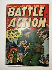 BATTLE ACTION #1 VG+ ATLAS Pre-Code WAR Comic (Marvel) 1951 NICE PRE-MARVEL KEY picture