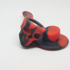 Silicone Hand Pipe Cowboy Skull with Hat picture