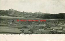 MT, Livingston, Montana, City Scene, Bird's Eye View, Wells No 1854 picture
