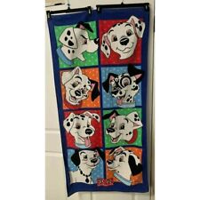 Vintage Walt Disney 101 Dalmatians Dog Portrait Beach Bath Pool Towel 55
