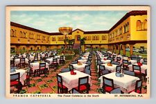 St Petersburg FL-Florida, Tramor Cafeteria, Advertising Antique Vintage Postcard picture
