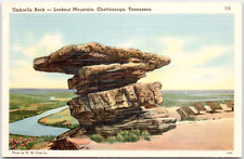 Lookout Mountain Chattanooga Tennessee Umbrella Rock USA Linen Vintage Postcard picture