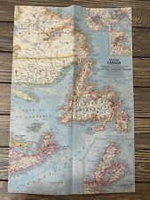 Vintage Eastern Canada The National Geographic Magazine Map  picture