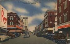 6-Broughton Street,Looking East,Savannah,Georgia,GA Teich Chatham County Vintage picture
