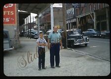 Virginia City Nevada Street Scene Cars 35mm Slide 1950s Red Border Kodachrome picture