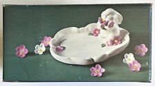Avon Bunny Ceramic Trinket Dish with Additional Vase picture