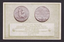 ITALY 1918, Postcard, Memorial medal, Propaganda, WWI picture