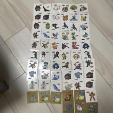 Pokemon Deco chara Sticker Seal Lot Daiichi Pan Pokemon Bread 63 pieces 013933d picture