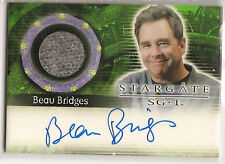 Stargate Heroes Costume Autograph Card AC2 Beau Bridges picture