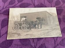 @1910 delivery man w/Kansas Oil? Standard Oil Co.horse wagon real photo postcard picture