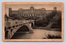 Antique Postcard Munchen Bridge Maximilian Germany Munich picture