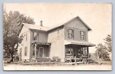 K1/ Williamsfield Ohio RPPC Postcard c1910 General Store Home Ashtabula 473 picture