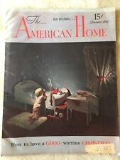 Rare Vintage Dec1943 The American Home Magazine CHRISTMAS WW II Harrie Wood Draw picture