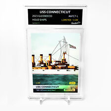 USS CONNECTICUT Card 2023 GleeBeeCo Holo Ships Slabbed #6FC7-L Only /49 picture
