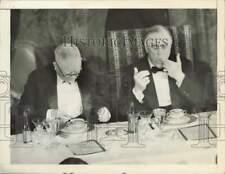 1940 Press Photo President Franklin D. Roosevelt and John Nance Garner at dinner picture