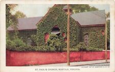 St Paul's Church Norfolk Virginia VA Exposition 1907 Postcard picture