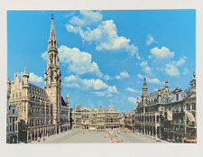 Grand Square Brussels Belgium Postcard Aerial Panorama View picture