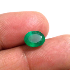 Awesome Zambian Green Emerald Faceted Oval 2.30 Crt Natural Green Loose Gemstone picture